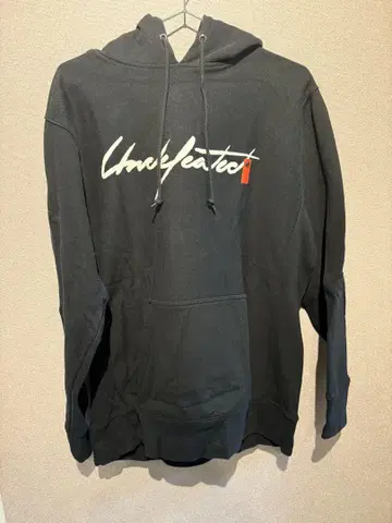 UNDEFEATED 블랙 후드티 L
