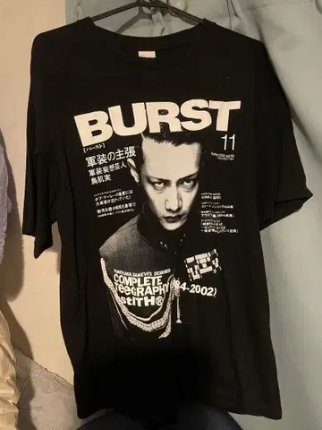 토리하다 미노루 BURST 11 그래픽T셔츠 XL 블랙