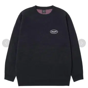 huf 블랙 크루넥 트레이닝복