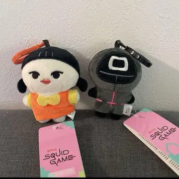 오징어 게임 넷플릭스 마스코트 키링 2개 한국