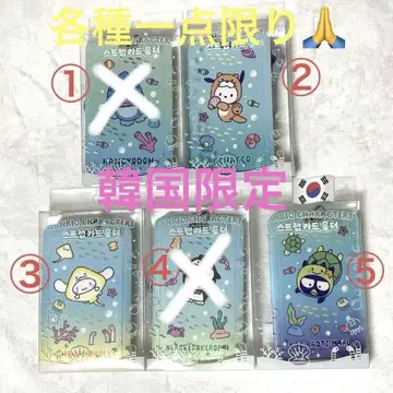 낱개 판매 [한국 한정판] 롯데월드 산리오 스트랩 포함 카드 홀더