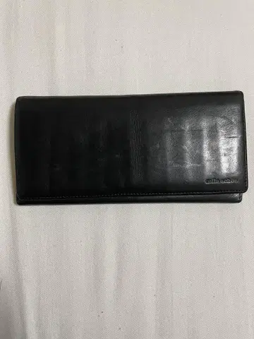 블랙 가죽 장지갑