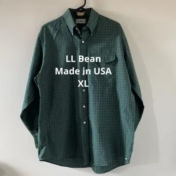 USA제! [ L.L.Bean ] 긴팔 체크 버튼 다운 셔츠 XL