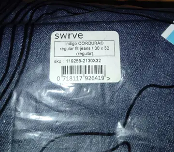 swrve 청바지 데님 팬츠 인디고 30 x 32 레귤러 핏