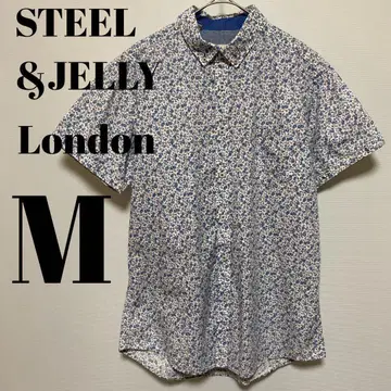 STEEL&JELLY London 스틸&제리 올 패턴 반팔 셔츠 M