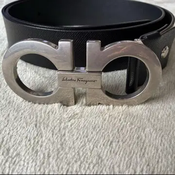 Salvatore Ferragamo 블랙 가죽 벨트 사이즈 80