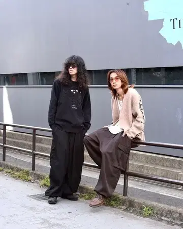 [ yotsuba ] Jersey Cargo Pants (Black)
