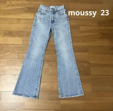 MOUSSY 라이트 블루 부츠컷 데님