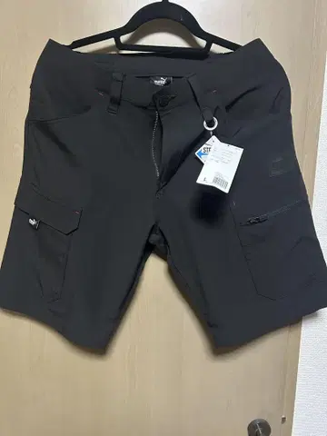 PUMA 숏 카고 팬츠 PW-3017N 블랙 L 사이즈