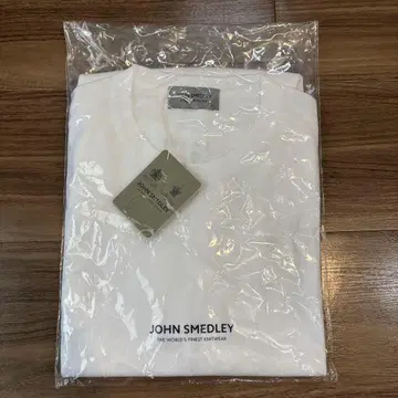 JOHN SMEDLEY 화이트 반팔 셔츠