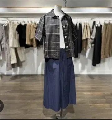 WASHED COTTON POPLIN 네이비