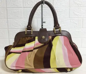 no37803 폴스미스 가죽 벨로아 토트 미니 보스턴 백