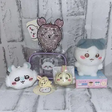 하치와레 모몽가 토끼 게 핏타레스트 거울 파우치 미니 피규어