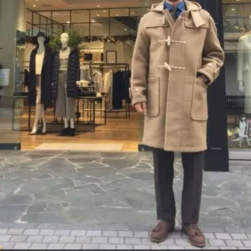 [ 무료배송 ] 글로버올 몬티 더플 코트 베이지