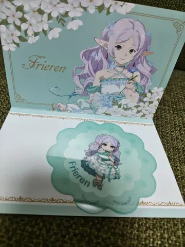 프리렌 카페 플라워 가든 초대장 코스터