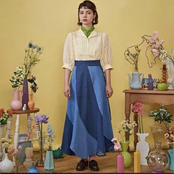 포피 poppy 아사기니뇨 마가렛 데님 스커트 M