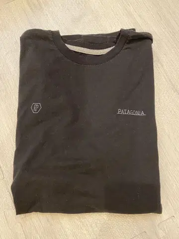 PATAGONIA 블랙 T셔츠 백 프린트