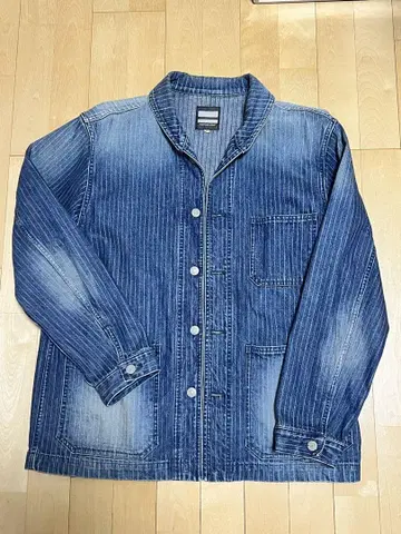 모모타로 진즈 데님 커버올 데미지 가공 사이즈 44