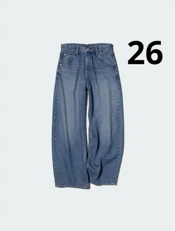 UNIQLO 배기 커브 청바지 26