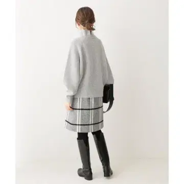 이에나 NALYA 빅 체크 사다리꼴 스커트
