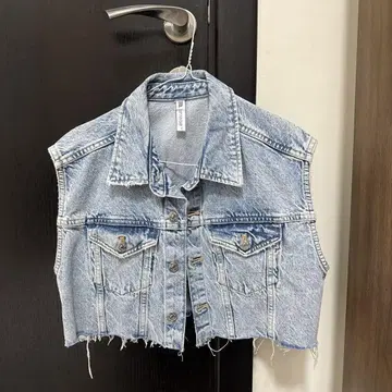 라이트 블루 크롭 데님 자켓 zara 라이트 블루