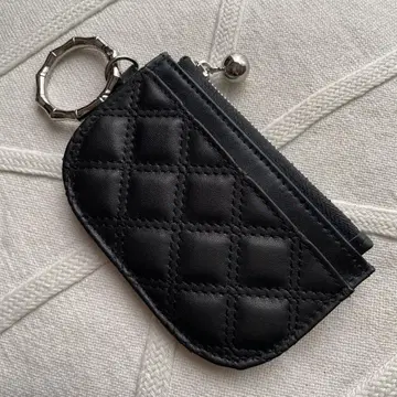 이아파피요네 퀼팅 카드 케이스 블랙