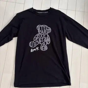 LUXE/R 테디베어 프린트 T셔츠 M 사이즈 블랙