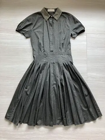 JASON WU WAKO 그레이 셔츠 원피스 반팔