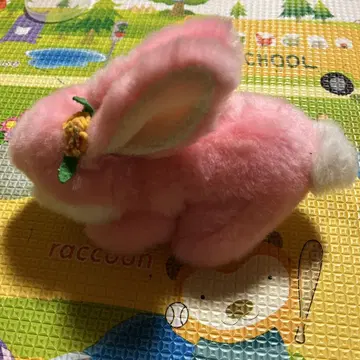 핑크색 토끼 봉제 인형