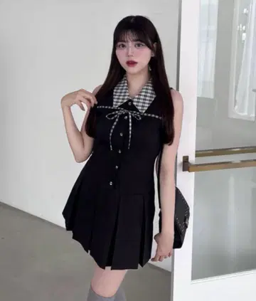 OLIVE des OLIVE 슬리브리스 셔츠 미니 원피스
