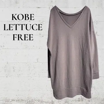 [ KOBE LETTUCE ] [ F ] 스웨터 튜닉 V넥 심플