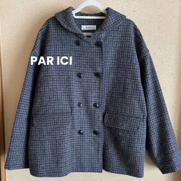 PAR ICI 체크 무늬 울 자켓