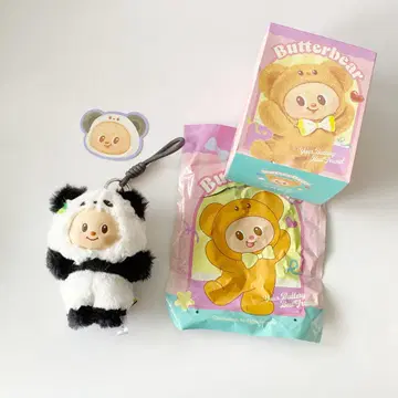 [ 태국 한정 ] 버터 베어 봉제 인형 키링 팬더