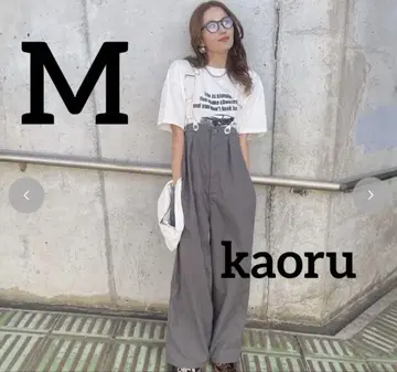[택 포함 새상품] 시마무라 kaoru 서스펜더 와이드 팬츠 M 그레이