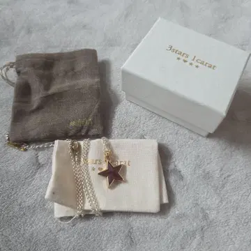 3 stars 1 carat 별 모양 펜던트 목걸이