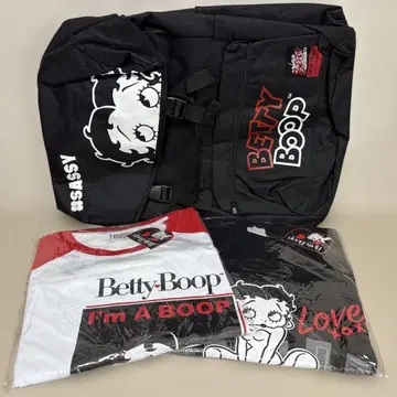 Betty Boop 럭색과 T셔츠 2장 세트