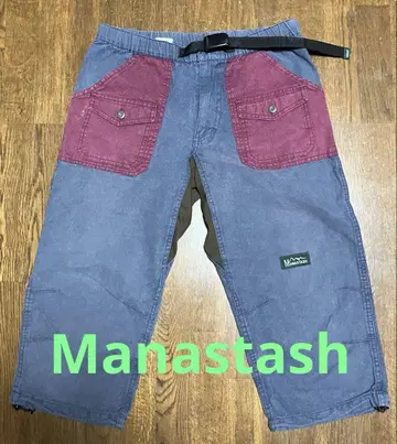 Manastash 마나스태쉬 그레이 퍼플 숏팬츠