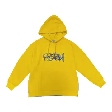 Logo foodie fusion yellow vaundy 후드티 XL