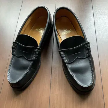 REGAL 리갈 코인 로퍼 블랙 남성용 24.5cm