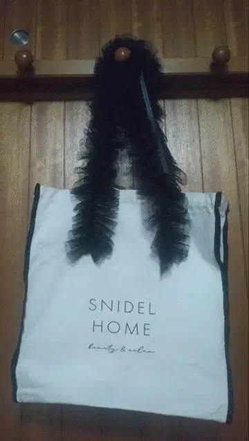 SNIDEL HOME 스나이델 홈 튤 캔버스 백