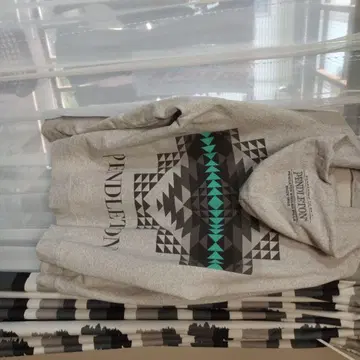 Pendleton 기하학 패턴 L 사이즈 그레이