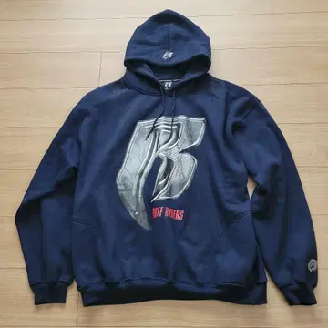 당시물 RUFF RYDERS 네이비 후드티 XL