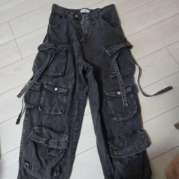 ADREER 데님 파라슈트 카고 팬츠 S 사이즈