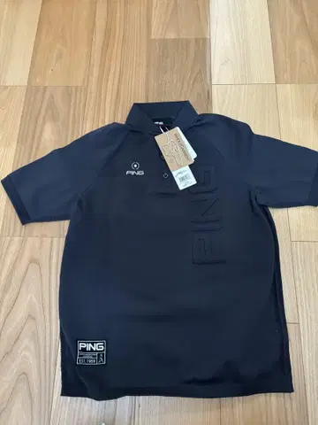 PING 블랙 피케 셔츠 M 새상품