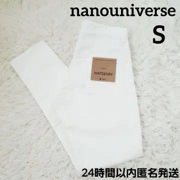 새상품 나노 유니버스 컴포트 니트 데님 화이트 S