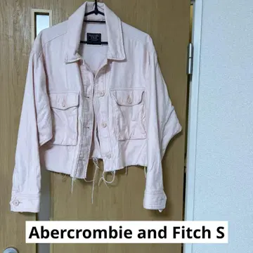 Abercrombie & Fitch 핑크 크롭 자켓