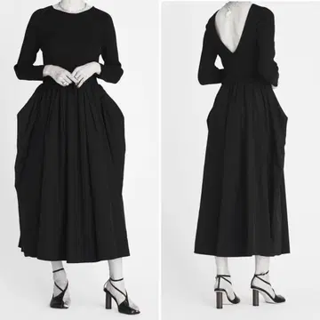 AEWENMATOPH 정가 27,000원 리브 콤비 원피스 블랙 36