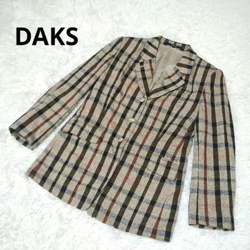 [ DAKS ] 닥스(9AR) 테일러드 자켓 체크 무늬 아우터
