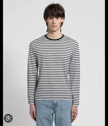 2024ss Theory Stripe Tee W Dorian LS STP
