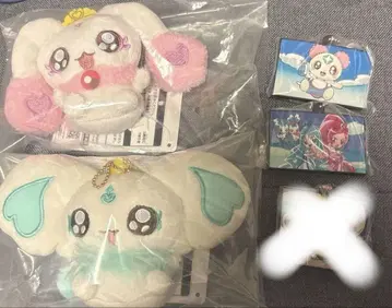 프리큐어 제일복권 E상 봉제 인형 마스코트 포룬 루룬 세트
